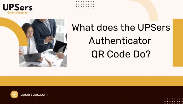 What does the UPSers Authenticator QR Code Do